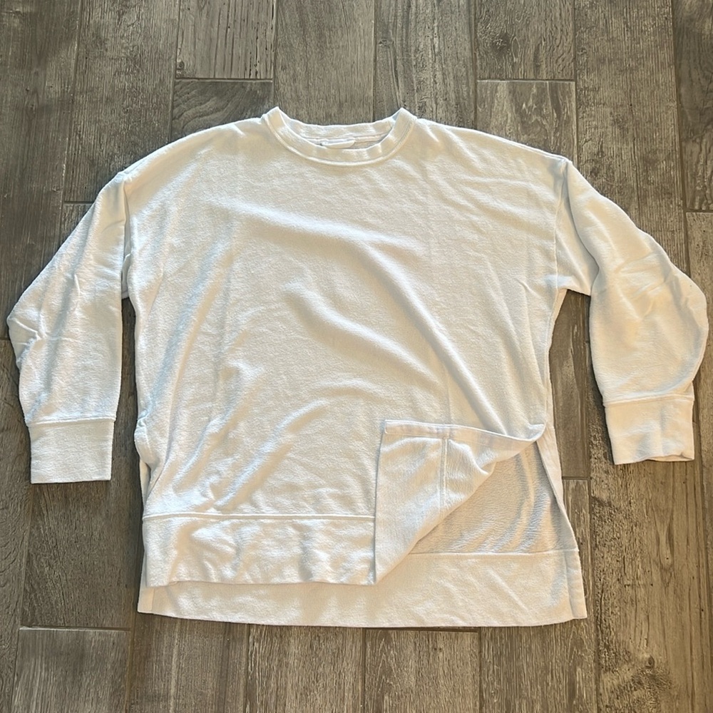 aerie summer desert sweatshirt - white